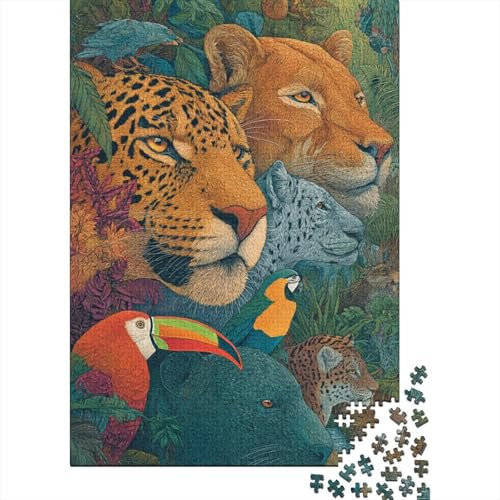 Tiere, Tierwelt-Lernspiele für Jungen und Mädchen, pädagogische Puzzlespiele, geeignet für Familienunterhaltung, sehr interessant, 500 Teile (52 x 38 cm) von CKMSMCS