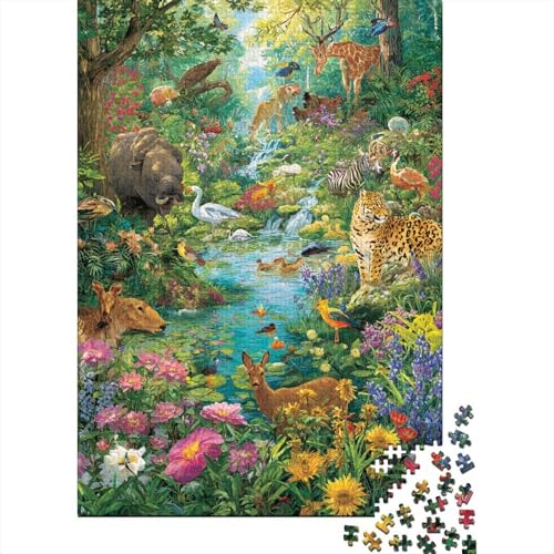 Tiere, Tierwelt-Puzzle, anspruchsvolles Spiel für die ganze Familie, für Frauen, Geschenke für Männer, 500 Teile (52 x 38 cm) von CKMSMCS