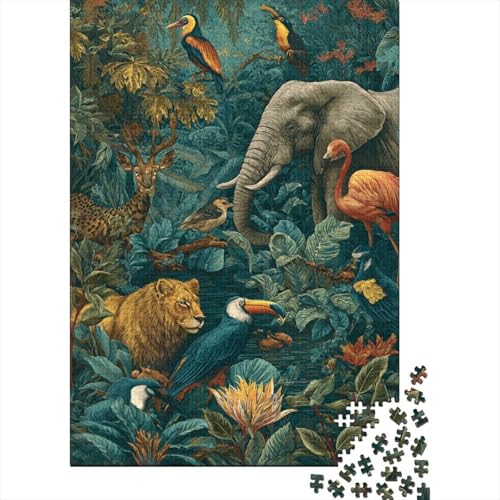 Tiere, Tierwelt-Puzzlespiele, anspruchsvolle Puzzles, Geschenkideen für Männer und Frauen, Familienspaß, 1000 Teile (75 x 50 cm) von CKMSMCS