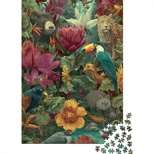 Tiere, Tierwelt-Puzzlespiele, anspruchsvolle Puzzles, Geschenkideen für Männer und Frauen, Familienspaß, 1000 Teile (75 x 50 cm) von CKMSMCS
