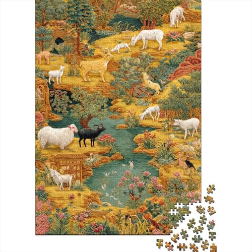 Tiere, Tierwelt-Puzzlespiele, anspruchsvolle Puzzles, Geschenkideen für Männer und Frauen, Familienspaß, 1000 Teile (75 x 50 cm) von CKMSMCS