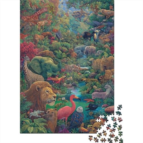 Tiere, Tierwelt-Puzzlespiele, anspruchsvolle Puzzles, Geschenkideen für Männer und Frauen, Familienspaß, 1000 Teile (75 x 50 cm) von CKMSMCS