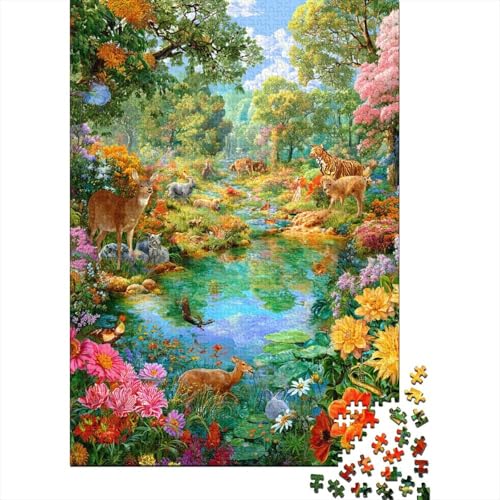 Tiere, Tierwelt-Puzzlespiele, geeignet für Mädchen und Jungen, sehr interessant und schwierig, 300 Teile (40 x 28 cm) von CKMSMCS