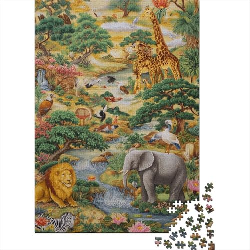 Tiere, Tierwelt-Puzzlespiele für Jugendliche und Erwachsene, cool, lustig und farbenfroh, 300 Teile (40 x 28 cm) von CKMSMCS