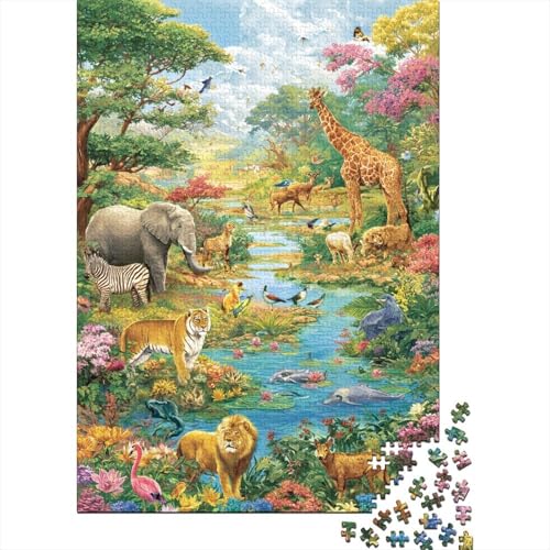 Tiere, Tierwelt-Puzzlespiele für Jugendliche und Erwachsene, cool, lustig und farbenfroh, 300 Teile (40 x 28 cm) von CKMSMCS
