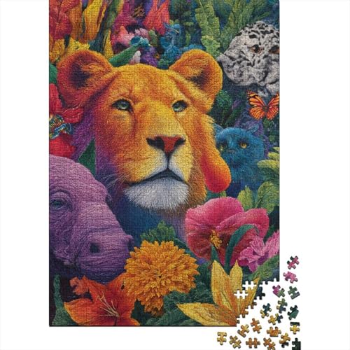 Tiere, Tierwelt. EIN äußerst kreatives Spiel, das cool und unterhaltsam ist und einen hohen Schwierigkeitsgrad hat. Geeignet für Familienunterhaltung. 300 Teile (40 x 28 cm). von CKMSMCS