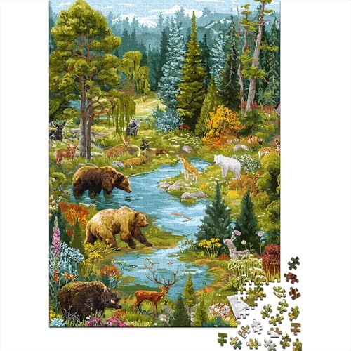 Tiere, Tierwelt. EIN äußerst kreatives Spiel, das cool und unterhaltsam ist und einen hohen Schwierigkeitsgrad hat. Geeignet für Familienunterhaltung. 300 Teile (40 x 28 cm). von CKMSMCS