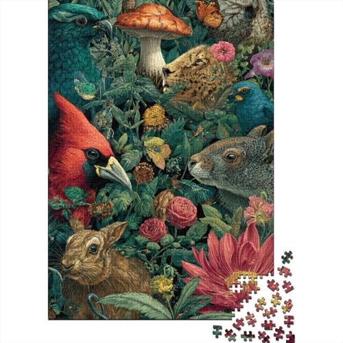 Tiere, Tierwelt. EIN äußerst kreatives Spiel, das cool und unterhaltsam ist und einen hohen Schwierigkeitsgrad hat. Geeignet für Familienunterhaltung. 300 Teile (40 x 28 cm). von CKMSMCS