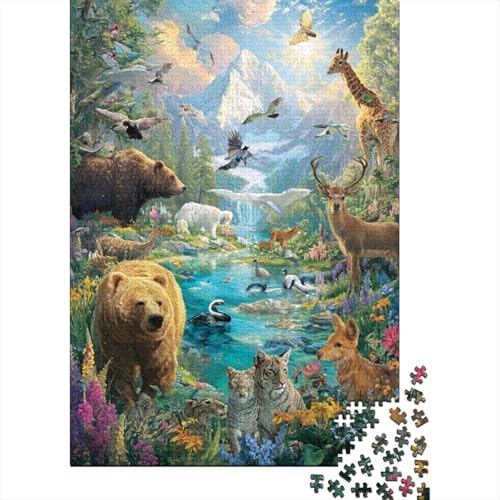 Tiere, Tierwelt. EIN äußerst kreatives Spiel, das cool und unterhaltsam ist und einen hohen Schwierigkeitsgrad hat. Geeignet für Familienunterhaltung. 300 Teile (40 x 28 cm). von CKMSMCS