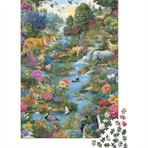 Tiere, Tierwelt. EIN lustiges Familienspiel für Erwachsene, Jugendliche und Kinder. Extrem schwierig zu vervollständigen. 1000 Teile (75 x 50 cm) von CKMSMCS