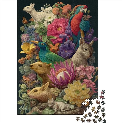 Tiere, Tierwelt. EIN lustiges Familienspiel für Erwachsene, Jugendliche und Kinder. Extrem schwierig zu vervollständigen. 1000 Teile (75 x 50 cm) von CKMSMCS