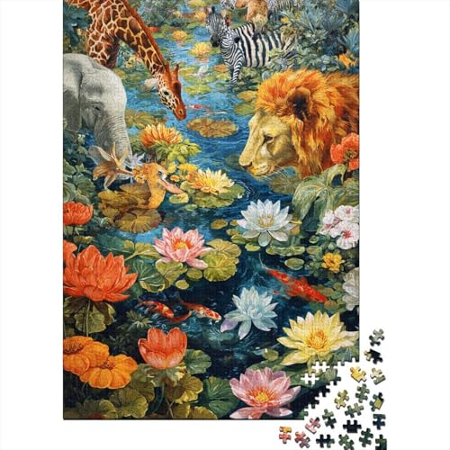 Tiere, Tierwelt. EIN lustiges Familienspiel für Erwachsene, Jugendliche und Kinder. Extrem schwierig zu vervollständigen. 300 Teile (40 x 28 cm) von CKMSMCS