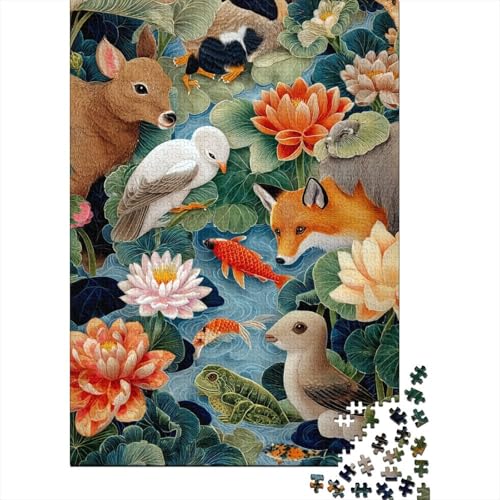 Tiere, Tierwelt. Extrem schwieriges und unterhaltsames Puzzlespiel für Erwachsene. Geeignet als Geschenk. Geeignet zur Dekoration. 1000 Teile (75 x 50 cm) von CKMSMCS