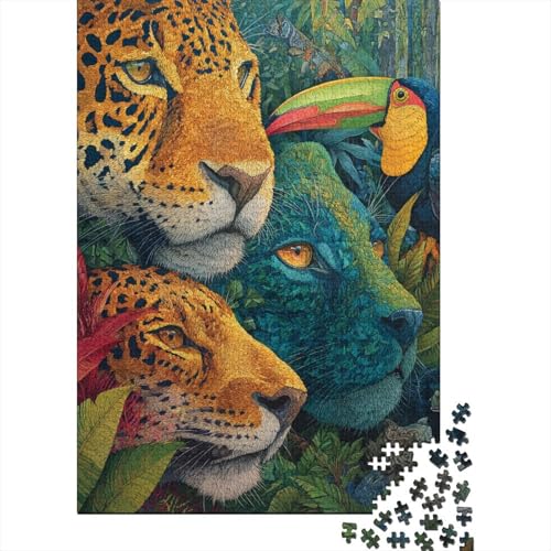 Tiere, Tierwelt. Extrem schwieriges und unterhaltsames Puzzlespiel für Erwachsene. Geeignet als Geschenk. Geeignet zur Dekoration. 1000 Teile (75 x 50 cm) von CKMSMCS