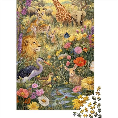 Tiere, Tierwelt. Extrem schwieriges und unterhaltsames Puzzlespiel für Erwachsene. Geeignet als Geschenk. Geeignet zur Dekoration. 300 Teile (40 x 28 cm). von CKMSMCS