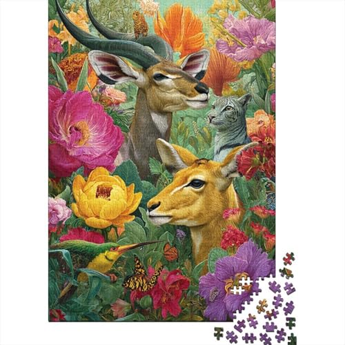Tiere, Tierwelt. Extrem schwieriges und unterhaltsames Puzzlespiel für Erwachsene. Geeignet als Geschenk. Geeignet zur Dekoration. 500 Teile (52 x 38 cm) von CKMSMCS