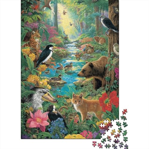Tiere, Tierwelt. Extrem schwieriges und unterhaltsames Puzzlespiel für Erwachsene. Geeignet als Geschenk. Geeignet zur Dekoration. 500 Teile (52 x 38 cm) von CKMSMCS