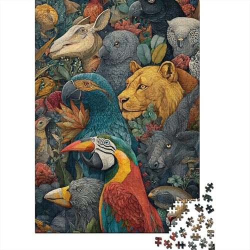Tiere – Lernspiele zur Tierwelt für Erwachsene und Kinder Freunde und Familie. 1000 Teile (75 x 50 cm) von CKMSMCS