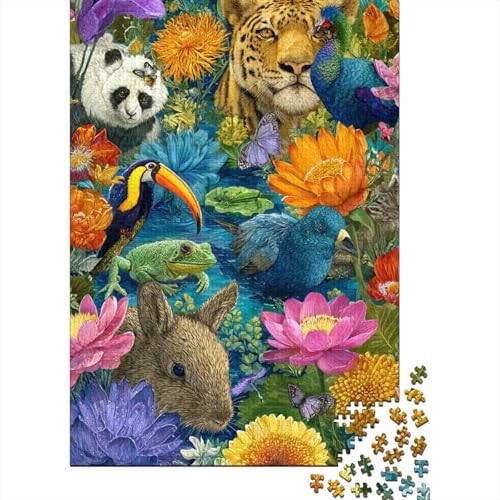 Tiere – Lernspiele zur Tierwelt für Erwachsene und Kinder Freunde und Familie. 1000 Teile (75 x 50 cm) von CKMSMCS