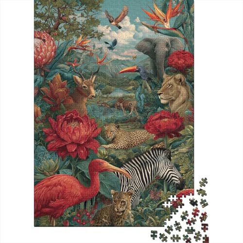 Tiere – Lernspiele zur Tierwelt für Erwachsene und Kinder Freunde und Familie. 1000 Teile (75 x 50 cm) von CKMSMCS