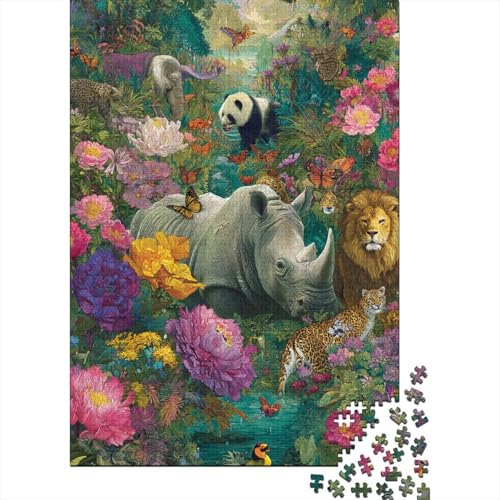 Tiere – Lernspiele zur Tierwelt für Erwachsene und Kinder Freunde und Familie. 1000 Teile (75 x 50 cm) von CKMSMCS
