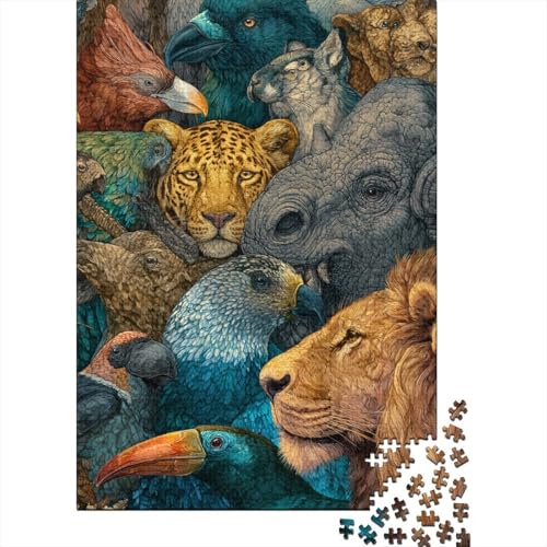 Tiere – Lernspiele zur Tierwelt für Erwachsene und Kinder Freunde und Familie. 300 Teile (40 x 28 cm) von CKMSMCS