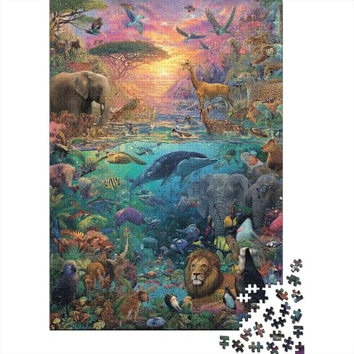 Tiere – Lernspiele zur Tierwelt für Erwachsene und Kinder Freunde und Familie. 300 Teile (40 x 28 cm) von CKMSMCS