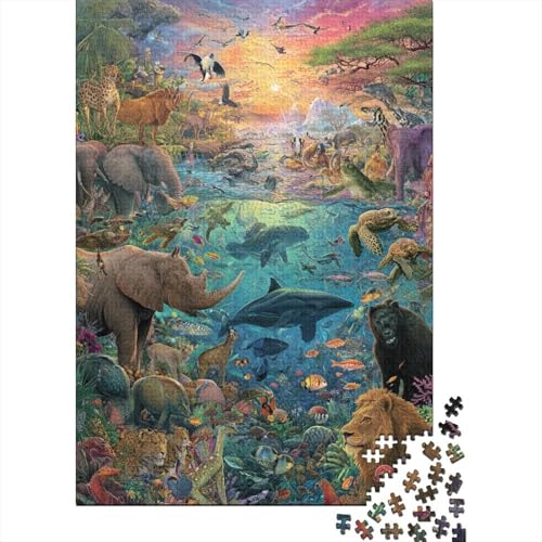 Tiere – Lernspiele zur Tierwelt für Erwachsene und Kinder Freunde und Familie. 500 Teile (52 x 38 cm) von CKMSMCS