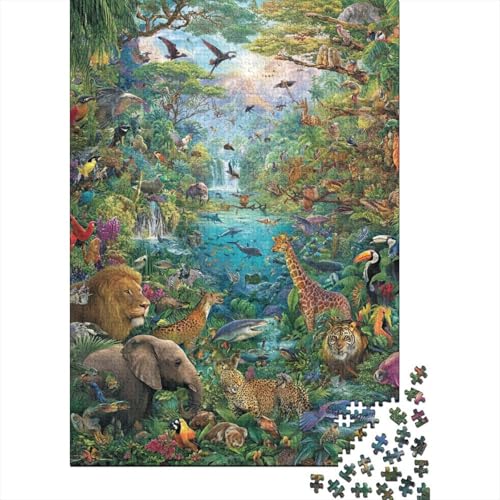 Tiere Tierwelt, anspruchsvolle Puzzles für Erwachsene. Ideal für Familienspiele, perfekt als Geburtstags 1000 Teile (75 x 50 cm) von CKMSMCS