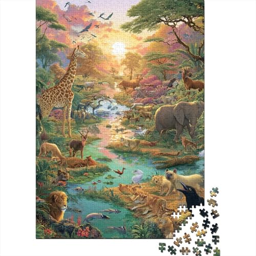 Tiere Tierwelt, einzigartiges pädagogisches Puzzlespiel mit hohem Schwierigkeitsgrad, geeignet für Kinder und Erwachsene, 500 Teile (52 x 38 cm) von CKMSMCS