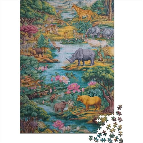 Tiere Tierwelt EIN einzigartiges und kreatives Spiel, das herausfordernd und unterhaltsam ist. 1000 Teile (75 x 50 cm) von CKMSMCS