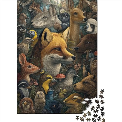 Tiere Tierwelt EIN lustiges Familienspiel Geeignet für Erwachsene Jugendliche und Kinder mit einem hohen Schwierigkeitsgrad 300 Teile (40x28cm) von CKMSMCS