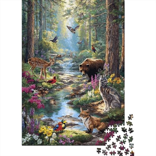 Tiere Tierwelt Einzigartiges pädagogisches Puzzlespiel mit hohem Schwierigkeitsgrad, geeignet für Kinder und Erwachsene, 300 Teile (40 x 28 cm) von CKMSMCS