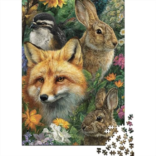 Tiere Tierwelt Einzigartiges pädagogisches Puzzlespiel mit hohem Schwierigkeitsgrad, geeignet für Kinder und Erwachsene, 300 Teile (40 x 28 cm) von CKMSMCS