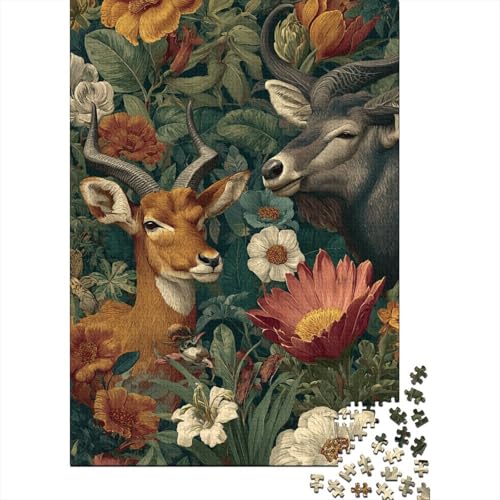 Tiere Tierwelt Großformatige Puzzles Geeignet für Erwachsene, Kinder und Jugendliche mit hohem Schwierigkeitsgrad und einzigartigen Formen 300 Teile (40x28cm) von CKMSMCS