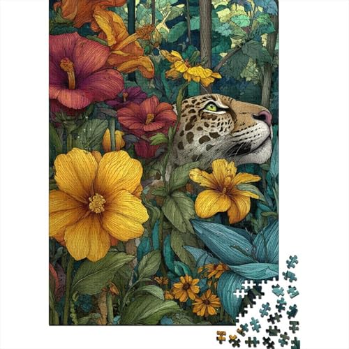 Tiere Tierwelt Großformatige Puzzles Geeignet für Erwachsene, Kinder und Jugendliche mit hohem Schwierigkeitsgrad und einzigartigen Formen 500 Teile (52x38cm) von CKMSMCS