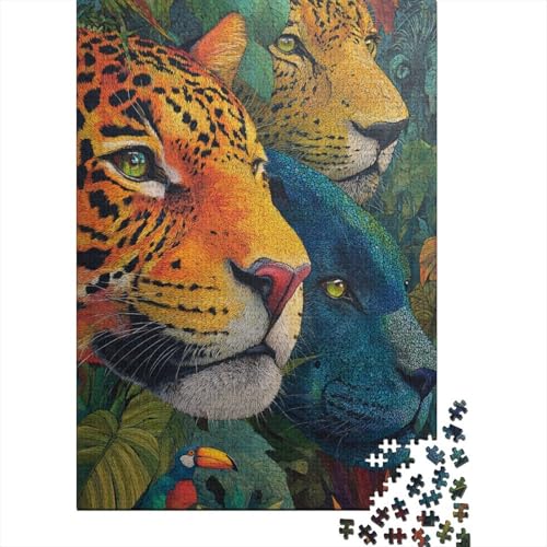 Tiere Tierwelt Großformatige Puzzles Geeignet für Erwachsene, Kinder und Jugendliche mit hohem Schwierigkeitsgrad und einzigartigen Formen 500 Teile (52x38cm) von CKMSMCS