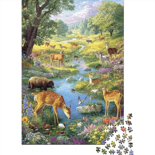 Tiere Tierwelt Lern- und Bildungsspiele, geeignet für Teenager mit einzigartigem Stil, 500 Stück (52 x 38 cm) von CKMSMCS