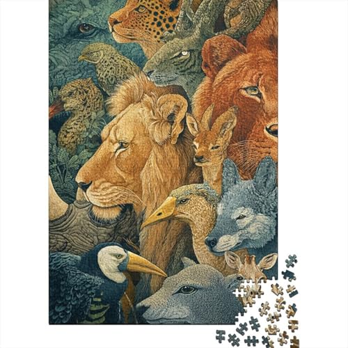 Tiere Tierwelt Spiele für die ganze Familie Geschenkideen für Männer und Frauen Einzigartig 1000 Stück (75x50cm) von CKMSMCS