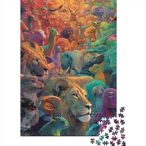 Tiere Tierwelt Spiele für die ganze Familie Geschenkideen für Männer und Frauen Einzigartig 500 Stück (52x38cm) von CKMSMCS