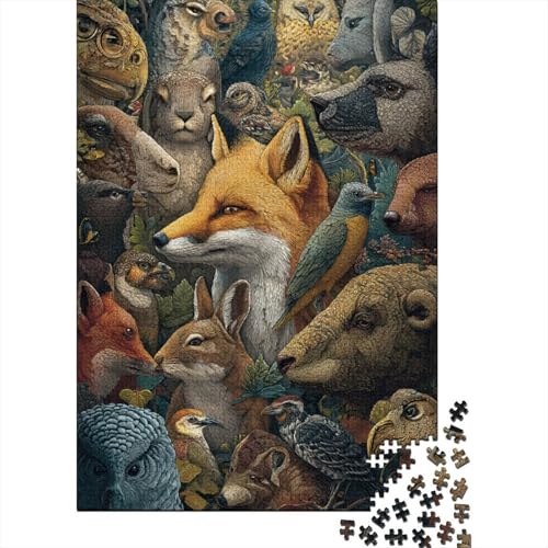 Tiere Tierwelt Spiele für die ganze Familie Geschenkideen für Männer und Frauen Einzigartig 500 Stück (52x38cm) von CKMSMCS