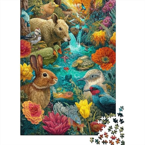 Tiere Tierwelt. EIN lustiges Familienspiel, geeignet für Erwachsene, Jugendliche und Kinder. Super schwierig. Einzigartiges Design. 300 Teile (40 x 28 cm). von CKMSMCS
