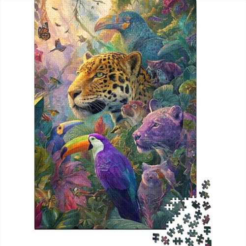 Tiere Tierwelt. EIN lustiges Familienspiel, geeignet für Erwachsene, Jugendliche und Kinder. Super schwierig. Einzigartiges Design. 300 Teile (40 x 28 cm). von CKMSMCS