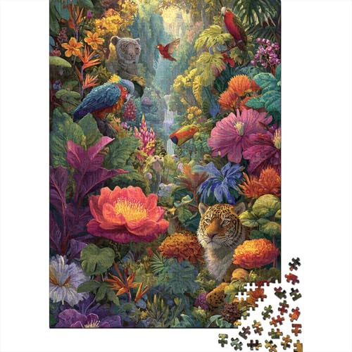 Tiere Tierwelt. EIN lustiges Familienspiel, geeignet für Erwachsene, Jugendliche und Kinder. Super schwierig. Einzigartiges Design. 500 Teile (52 x 38 cm). von CKMSMCS