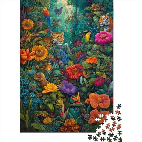 Tiere Tierwelt. Lustiges Lernspiel für die ganze Familie. Hoher Schwierigkeitsgrad, Aber Nicht langweilig. 500 Teile (52 x 38 cm) von CKMSMCS