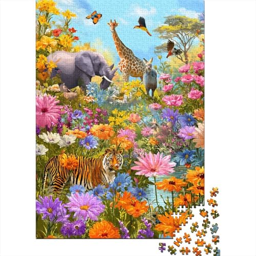 Tiere Tierwelt. Lustiges Lernspiel für die ganze Familie. Hoher Schwierigkeitsgrad, Aber Nicht langweilig. 500 Teile (52 x 38 cm) von CKMSMCS
