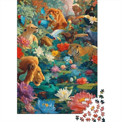 Tiere Tierwelt. Lustiges Lernspiel für die ganze Familie. Hoher Schwierigkeitsgrad, Aber Nicht langweilig. 500 Teile (52 x 38 cm) von CKMSMCS