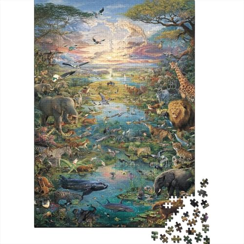 Tiere Tierwelt. Sehr interessantes Lernspiel mit einzigartiger Form und voller Überraschungen. 500 Teile (52 x 38 cm) von CKMSMCS