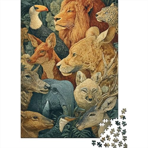 Tiere Tierwelt. Sehr interessantes Lernspiel mit einzigartiger Form und voller Überraschungen. 500 Teile (52 x 38 cm) von CKMSMCS