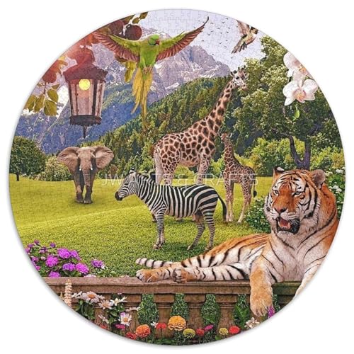 Tierpuzzle, Lernspiel, Herausforderung, Spielzeug, Geschenk, Puzzles für Erwachsene und Kinder ab 14 Jahren, 1000 Teile (67,5 x 67,5 cm) von CKMSMCS